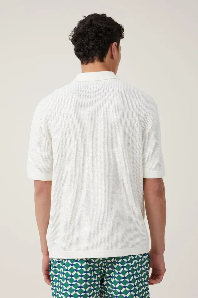 Men Shirts and Polos Cotton On Pablo Short Sleeve Shirt Vintage White