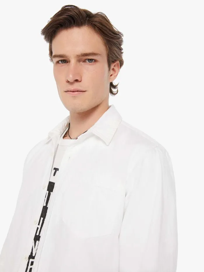 Men Shirts Mother Denim Back At The Office White