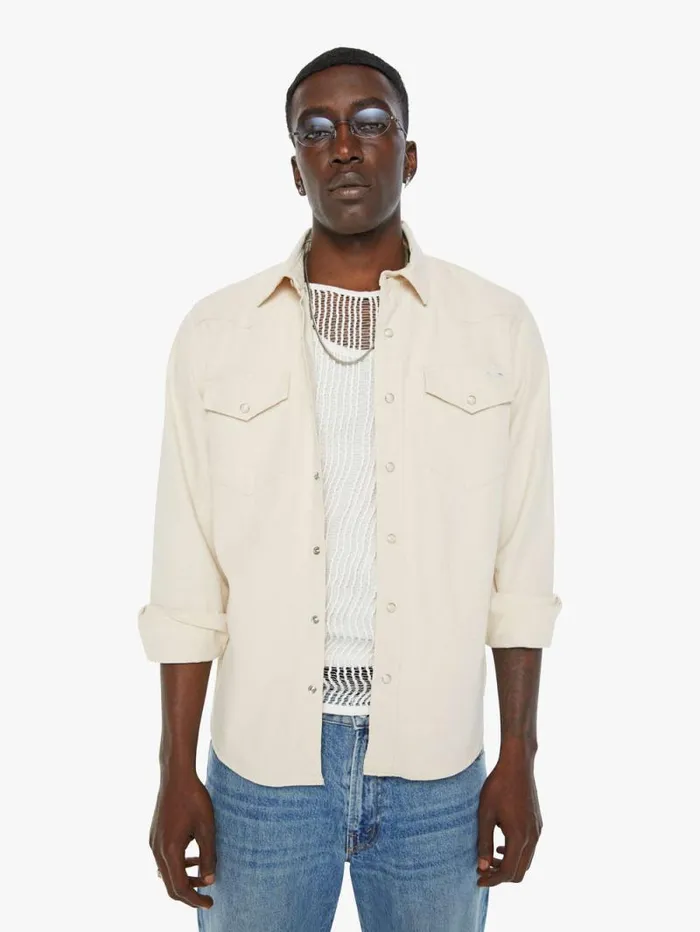 Men Shirts Mother Denim The City Slicker White natural