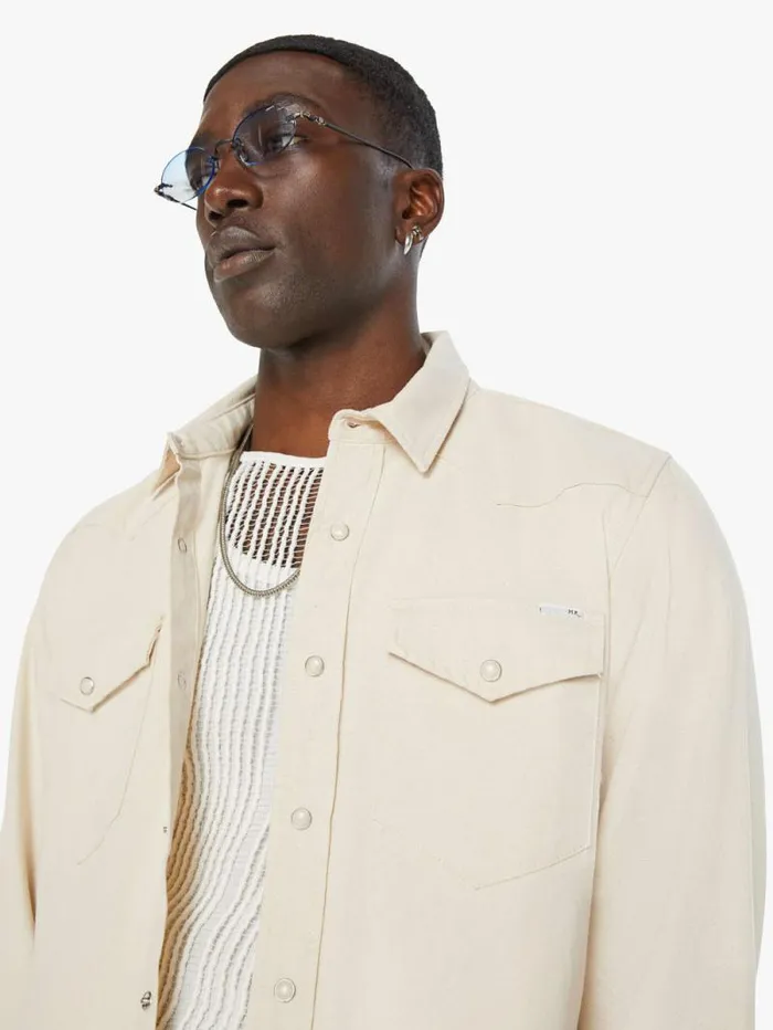Men Shirts Mother Denim The City Slicker White natural