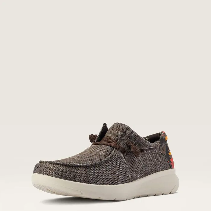 Men Shoes and Sneakers Ariat Hilo Heathered Brownred Southwest Print