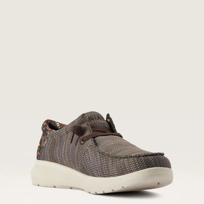 Men Shoes and Sneakers Ariat Hilo Heathered Brownred Southwest Print Men Shoes and Sneakers Ariat Hilo Heathered Brownred Southwest Print