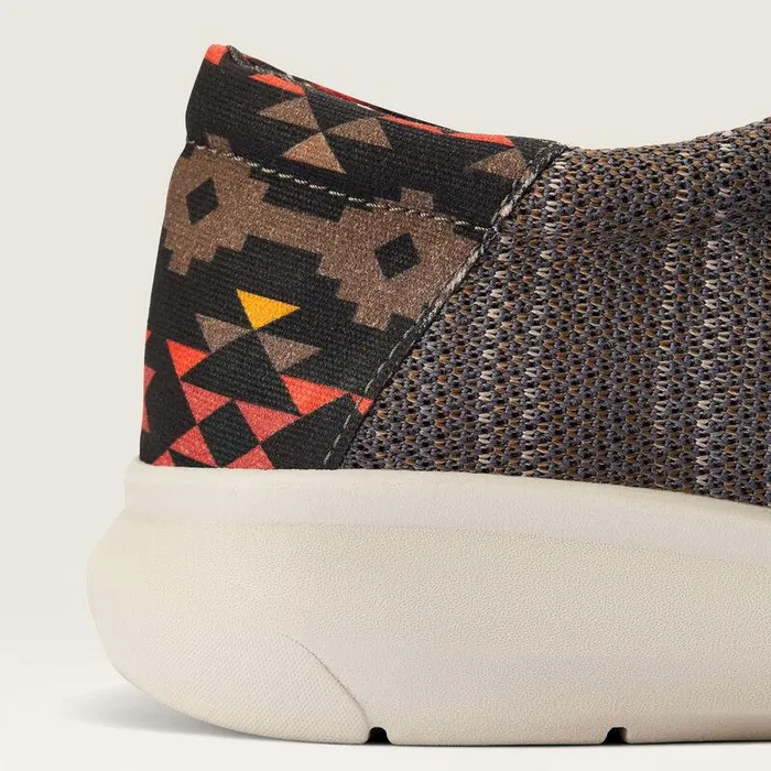 Men Shoes and Sneakers Ariat Hilo Heathered Brownred Southwest Print Men Shoes and Sneakers Ariat Hilo Heathered Brownred Southwest Print