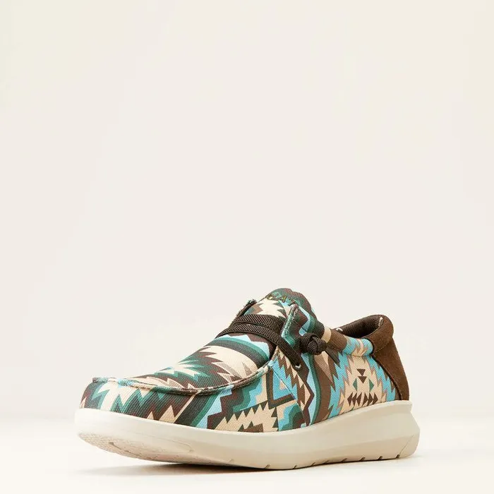 Men Shoes and Sneakers Ariat Hilo Shoe Blue Southwest Print