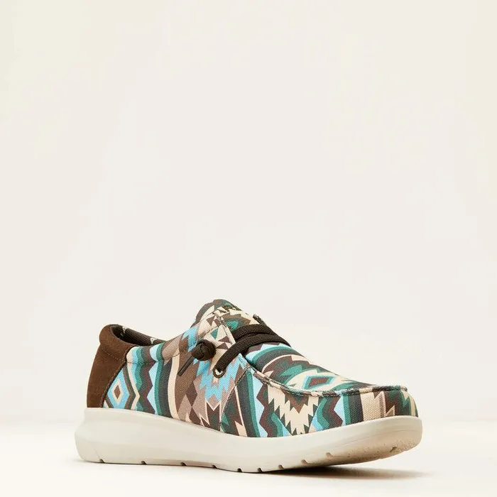 Men Shoes and Sneakers Ariat Hilo Shoe Blue Southwest Print