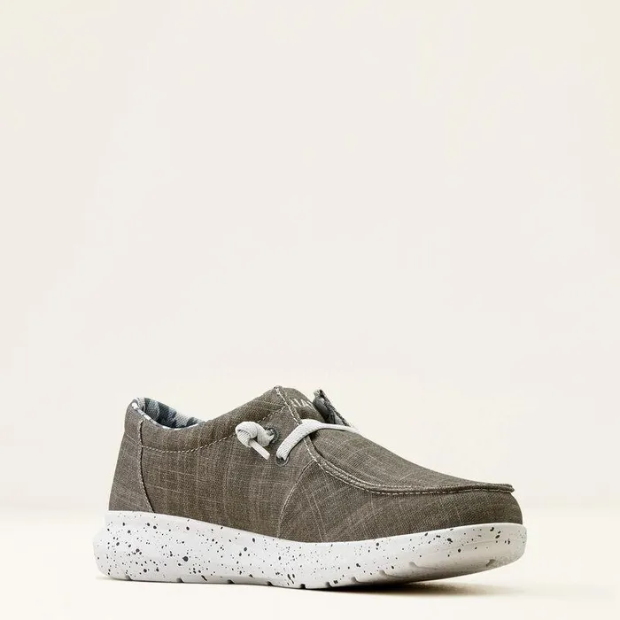 Men Shoes and Sneakers Ariat Hilo Shoe Grey Noirshattered Charcoal