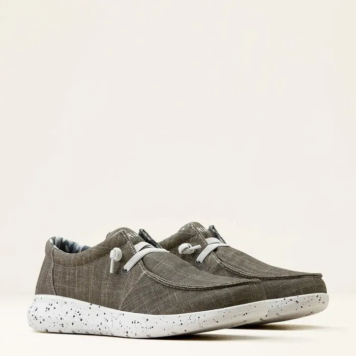 Men Shoes and Sneakers Ariat Hilo Shoe Grey Noirshattered Charcoal