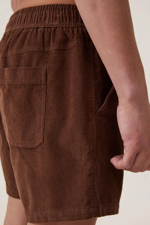 Men Shorts Cotton On Easy Short Chocolate Cord