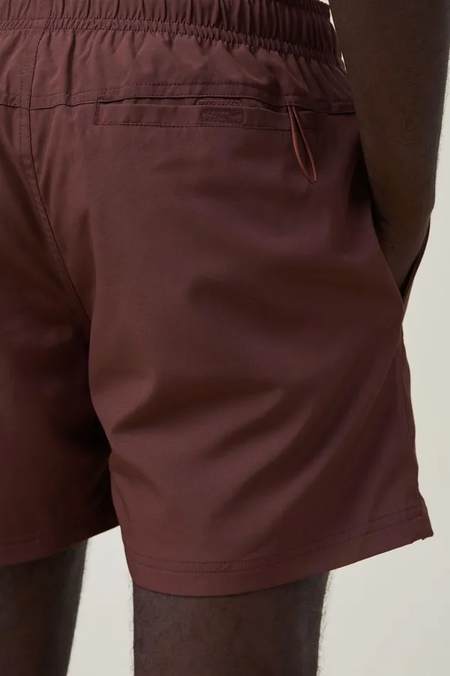 Men Shorts Cotton On Stretch Swim Short Chocolate