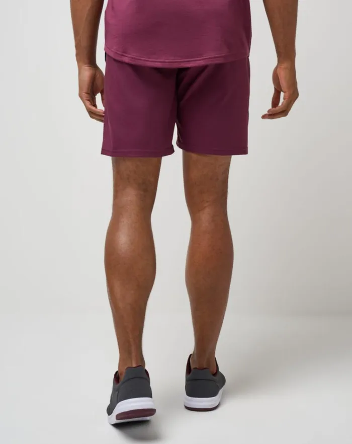Men Shorts TravisMathew SPORT MODE SHORT 8IN Mauve Wine