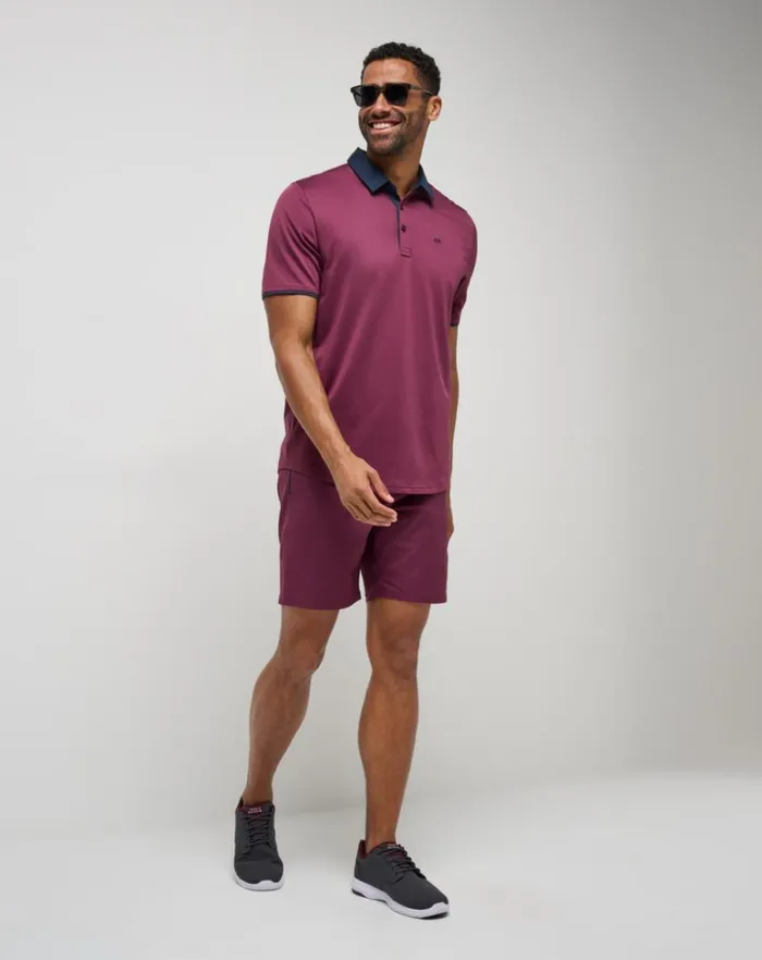 Men Shorts TravisMathew SPORT MODE SHORT 8IN Mauve Wine