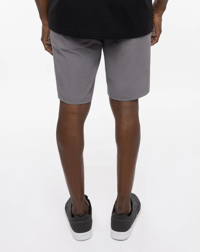Men Shorts TravisMathew SWITCHBACKS SHORT 9IN Heather Quiet Shade Men Shorts TravisMathew SWITCHBACKS SHORT 9IN Heather Quiet Shade
