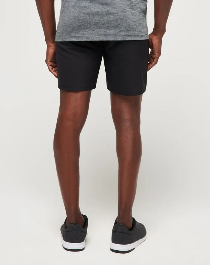 Men Shorts TravisMathew WANDERLUST EWAIST SHORT 75IN Black Men Shorts TravisMathew WANDERLUST EWAIST SHORT 75IN Black
