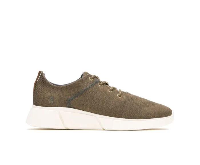 Men Sneakers Hush Puppies Cooper Lace Up Olive Heathered