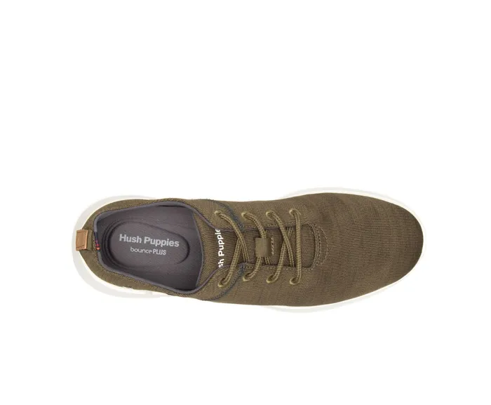 Men Sneakers Hush Puppies Cooper Lace Up Olive Heathered Men Sneakers Hush Puppies Cooper Lace Up Olive Heathered