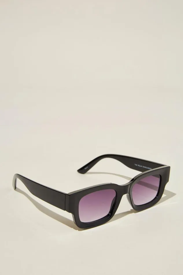Men Sunglasses Cotton On The Relax Sunglasses Blacklilac