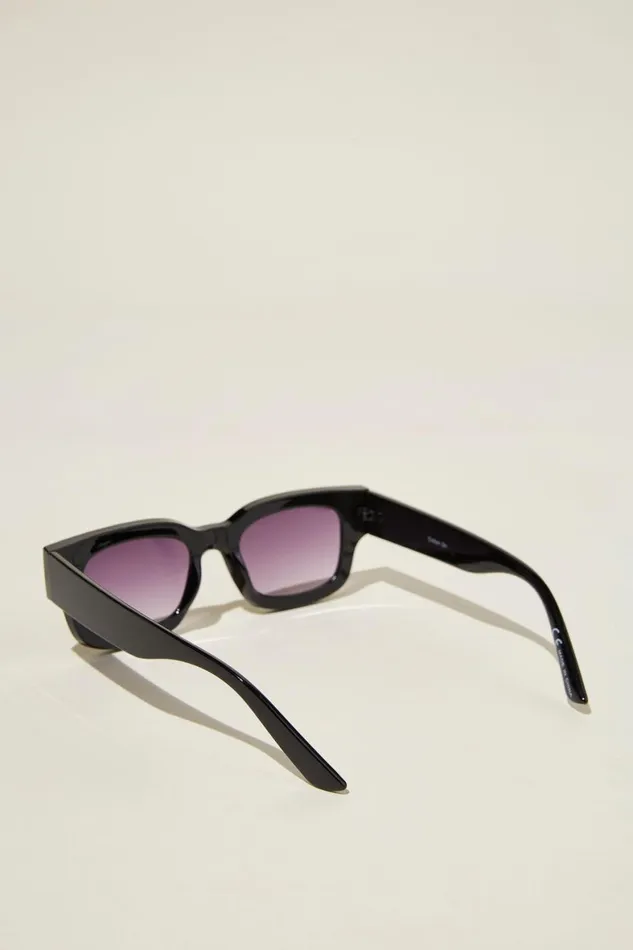 Men Sunglasses Cotton On The Relax Sunglasses Blacklilac