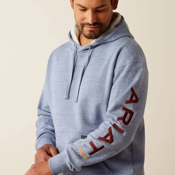 Men Sweatshirts and Hoodies Ariat Rebar Graphic Hoodie Colony Blue Heatherfirebrick Red Men Sweatshirts and Hoodies Ariat Rebar Graphic Hoodie Colony Blue Heatherfirebrick Red
