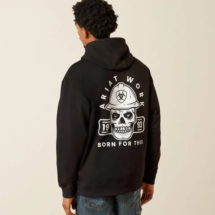 Men Sweatshirts and Hoodies Ariat Rebar Workman Hardhead Hoodie Black
