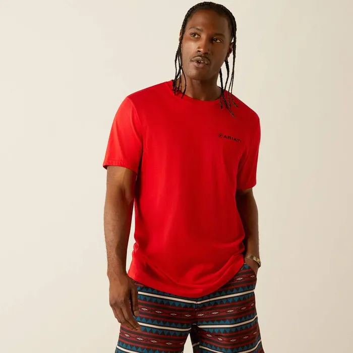 Men TShirts and Polos Ariat Ariat Proud Farmer TShirt Redline
