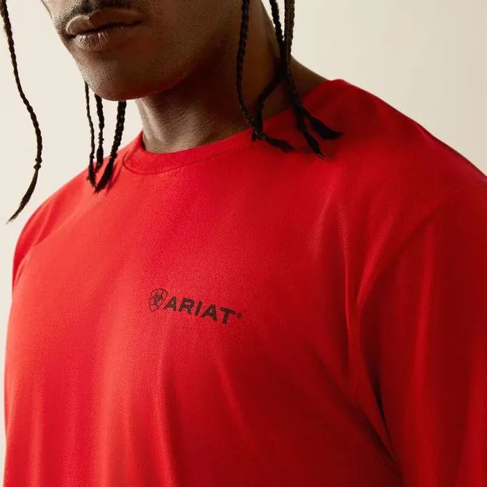 Men TShirts and Polos Ariat Ariat Proud Farmer TShirt Redline