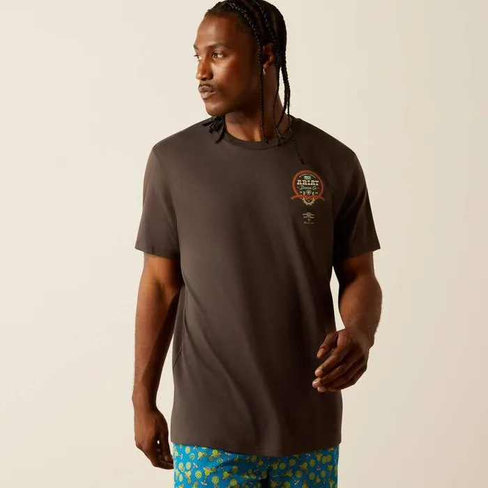 Men TShirts and Polos Ariat Ariat Sponsors TShirt Vintage Black