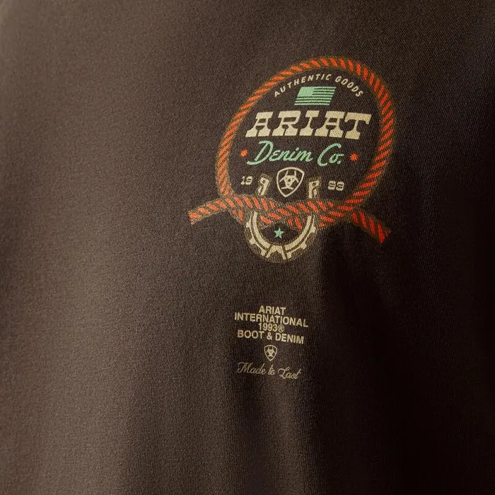 Men TShirts and Polos Ariat Ariat Sponsors TShirt Vintage Black