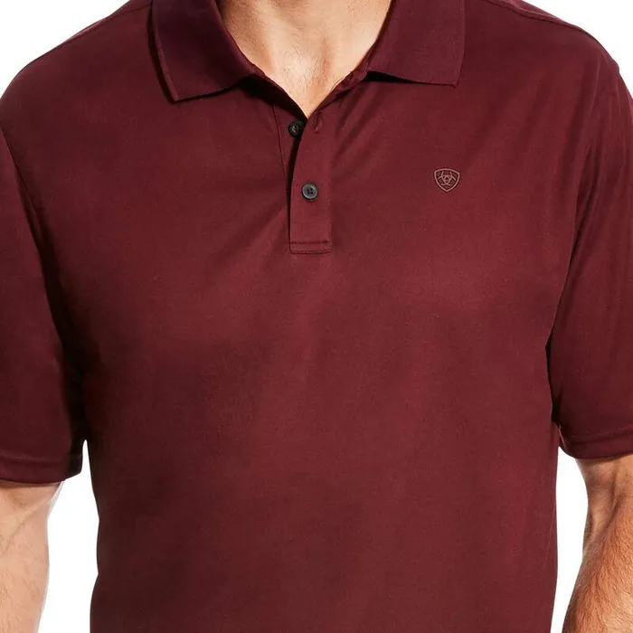 Men TShirts and Polos Ariat TEK Polo Maroon
