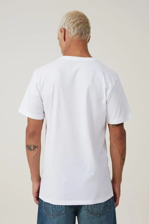 Men Tees and Tanks Cotton On Organic Henley TShirt White