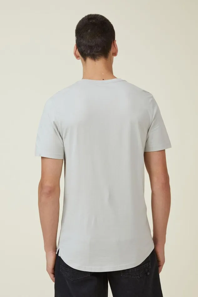 Men Tees and Tanks Cotton On Organic Longline TShirt Smoke