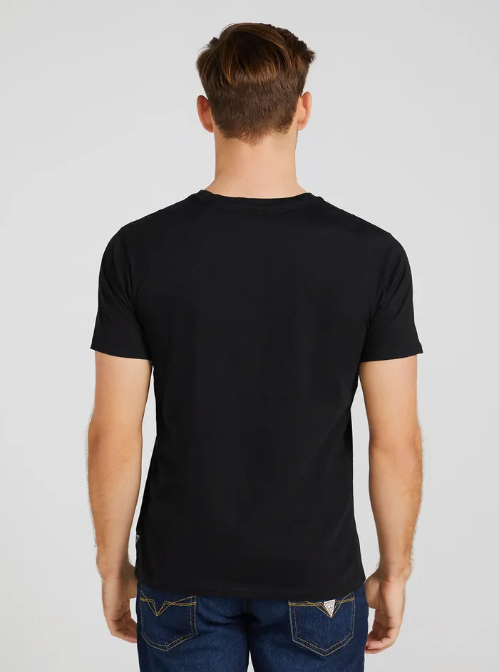 Men Tees and Tanks GUESS Eco Black Embroidered Logo Tshirt