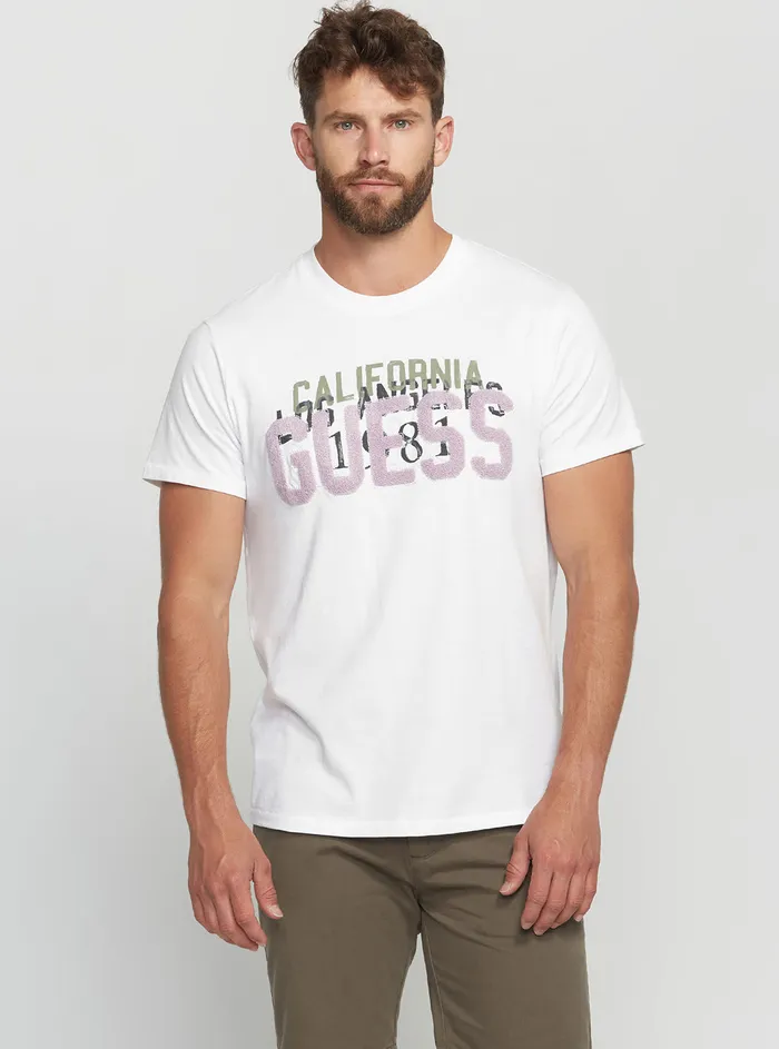 Men Tees and Tanks GUESS Eco White Arzen Tshirt