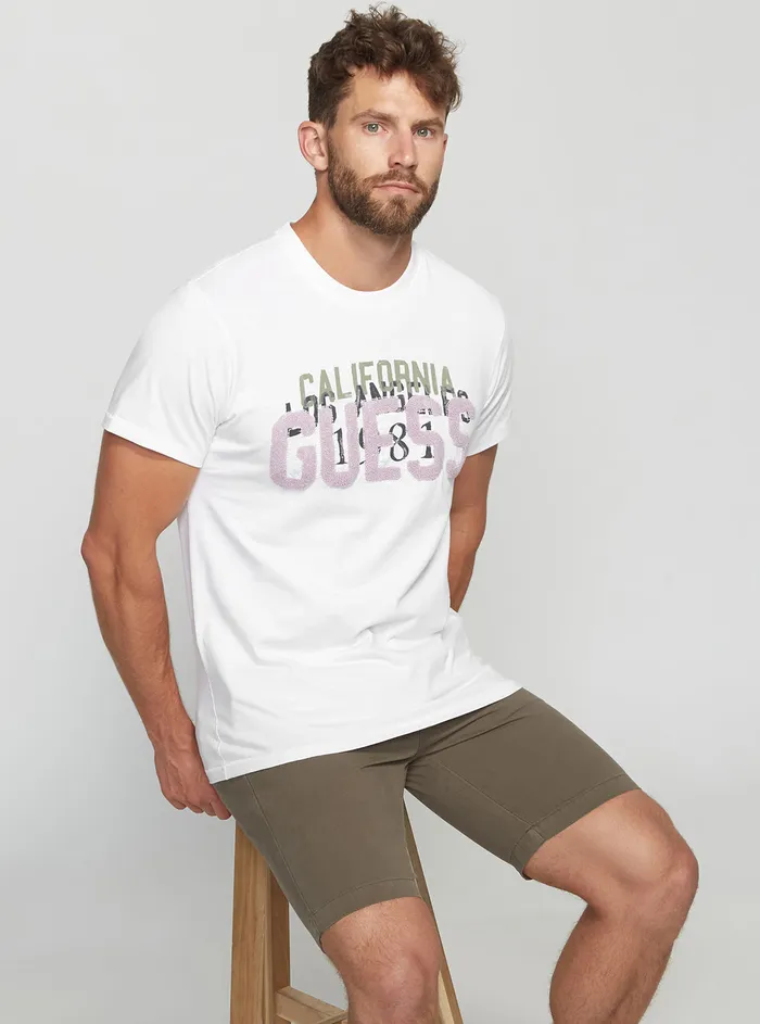 Men Tees and Tanks GUESS Eco White Arzen Tshirt Men Tees and Tanks GUESS Eco White Arzen Tshirt