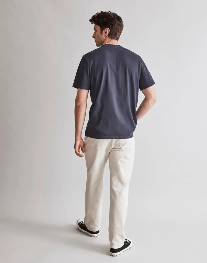Men Tees Madewell GarmentDyed Allday Crewneck Pocket Tee Twilight