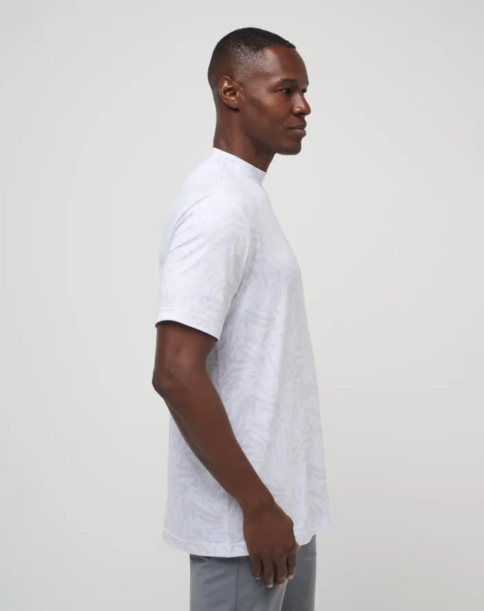 Men Tees TravisMathew ALONG THE WAY TEE White Men Tees TravisMathew ALONG THE WAY TEE White