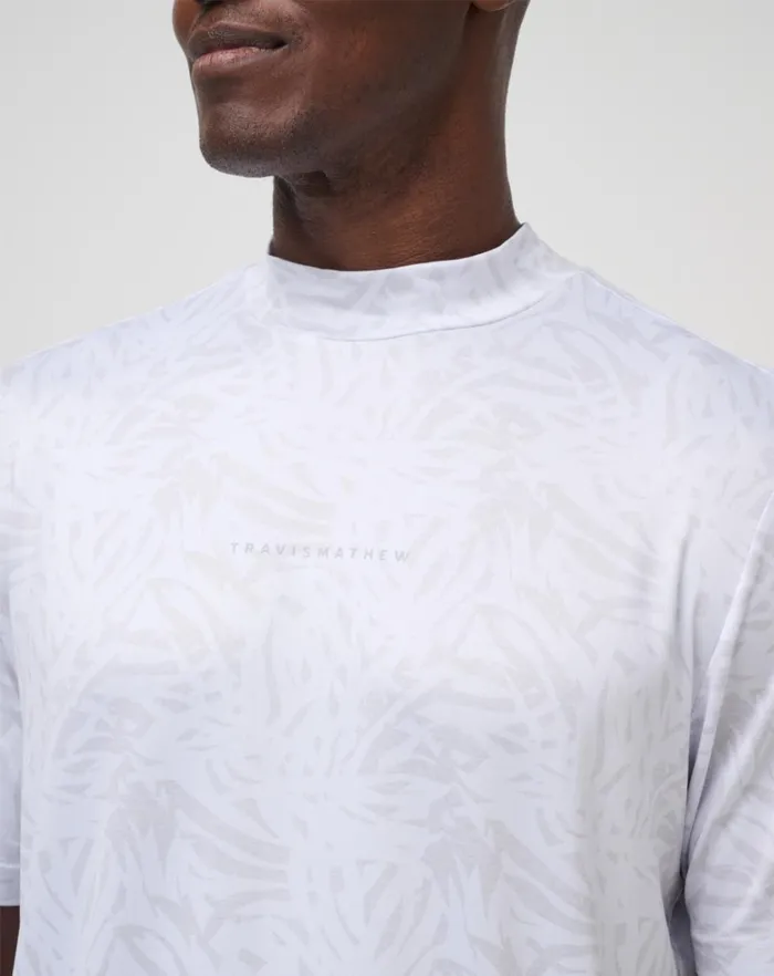 Men Tees TravisMathew ALONG THE WAY TEE White Men Tees TravisMathew ALONG THE WAY TEE White