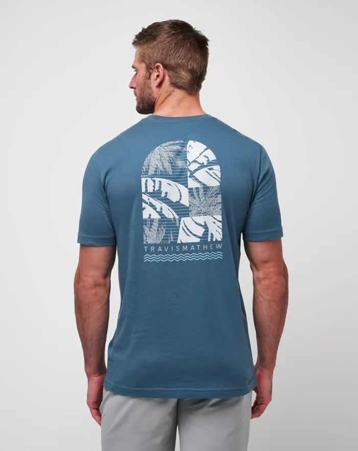 Men Tees TravisMathew BEST BEHAVIOR TEE Dark Teal
