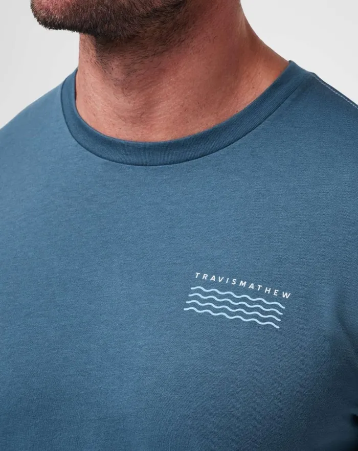 Men Tees TravisMathew BEST BEHAVIOR TEE Dark Teal