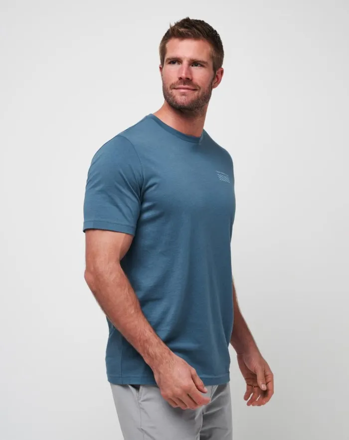 Men Tees TravisMathew BEST BEHAVIOR TEE Dark Teal
