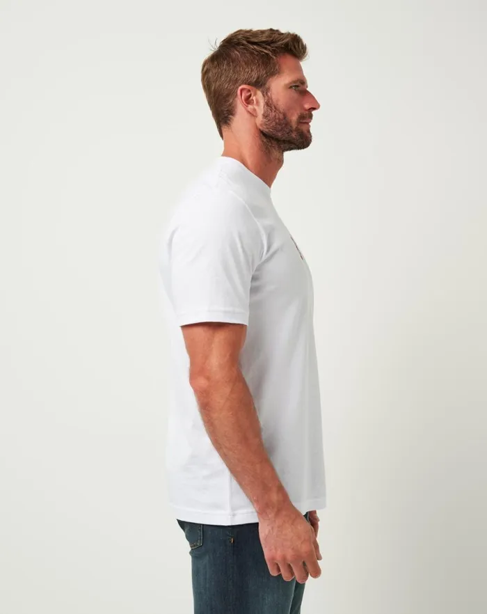 Men Tees TravisMathew BOSTON RED SOX IN THE DUGOUT TEE White Men Tees TravisMathew BOSTON RED SOX IN THE DUGOUT TEE White