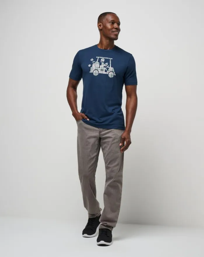 Men Tees TravisMathew CANDY CANE TEE Total Eclipse Men Tees TravisMathew CANDY CANE TEE Total Eclipse