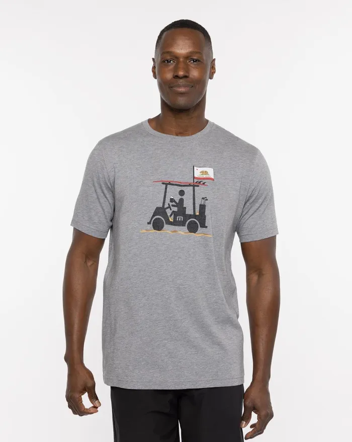 Men Tees TravisMathew EUREKA TEE Heather Grey