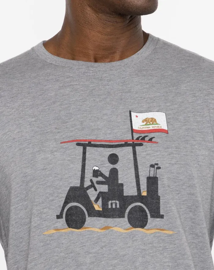 Men Tees TravisMathew EUREKA TEE Heather Grey Men Tees TravisMathew EUREKA TEE Heather Grey