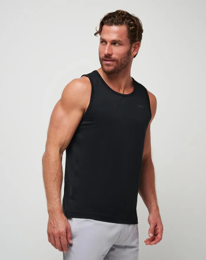 Men Tees TravisMathew HEATER PRO TANK Black