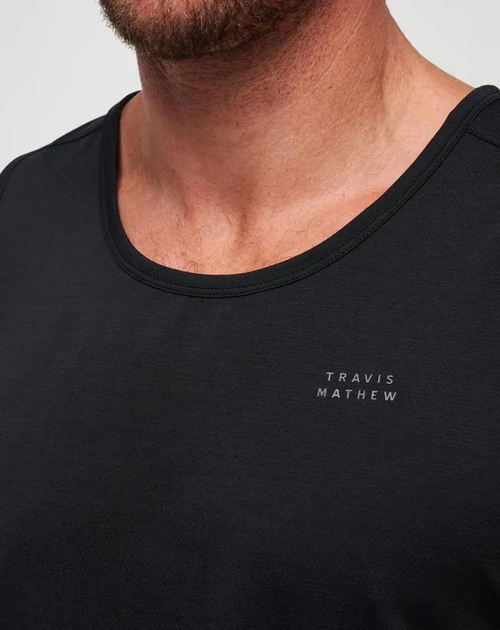 Men Tees TravisMathew HEATER PRO TANK Black