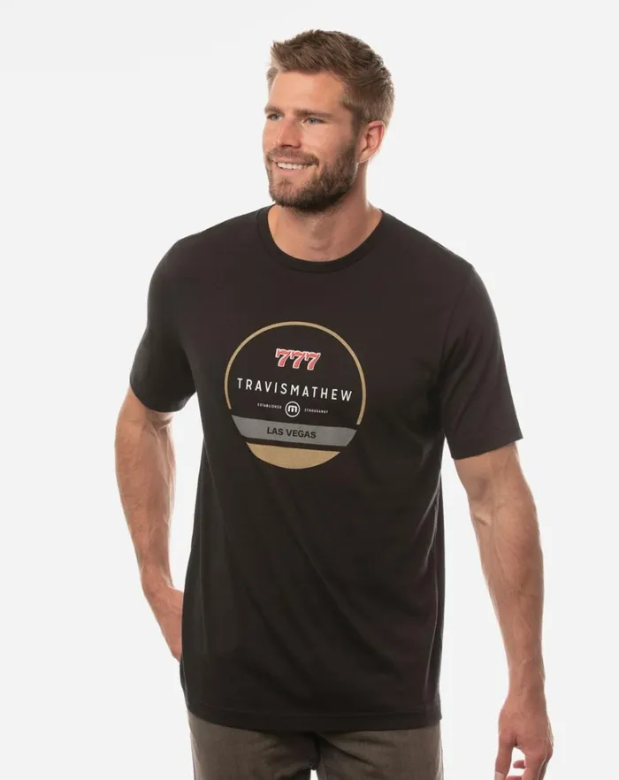 Men Tees TravisMathew THE LAKES 20 TEE Black