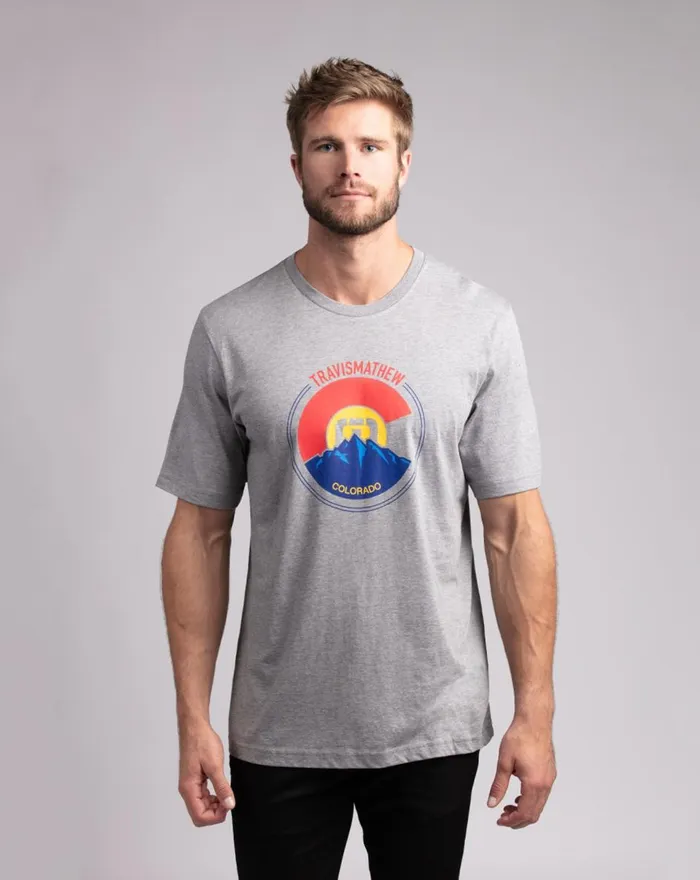 Men Tees TravisMathew THIN AIR TEE Heather Grey