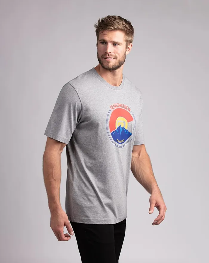Men Tees TravisMathew THIN AIR TEE Heather Grey