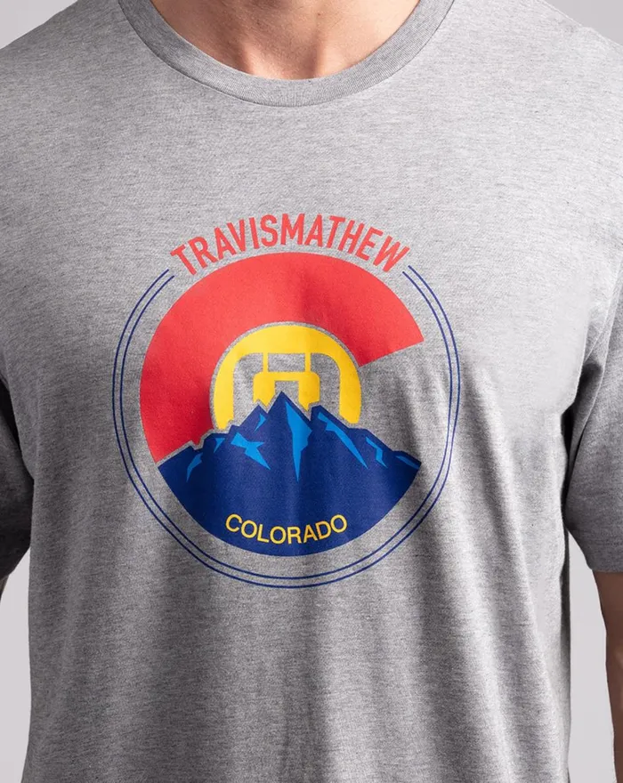Men Tees TravisMathew THIN AIR TEE Heather Grey