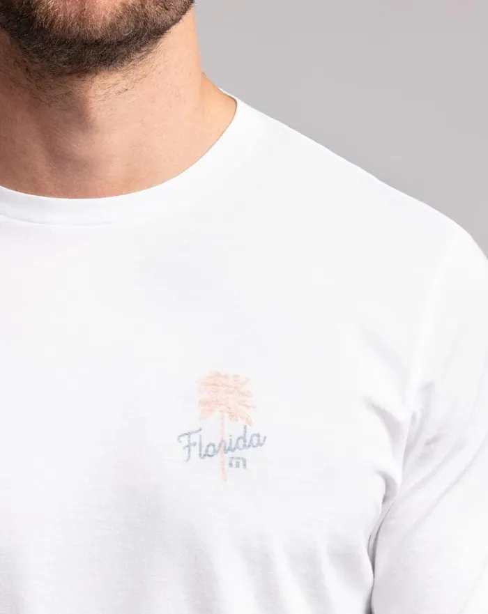 Men Tees TravisMathew WHITE SANDS TEE White Men Tees TravisMathew WHITE SANDS TEE White
